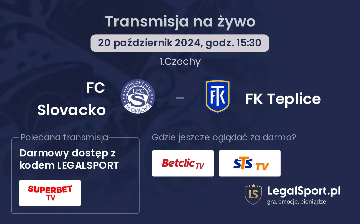 FC Slovacko - FK Teplice transmisja na żywo