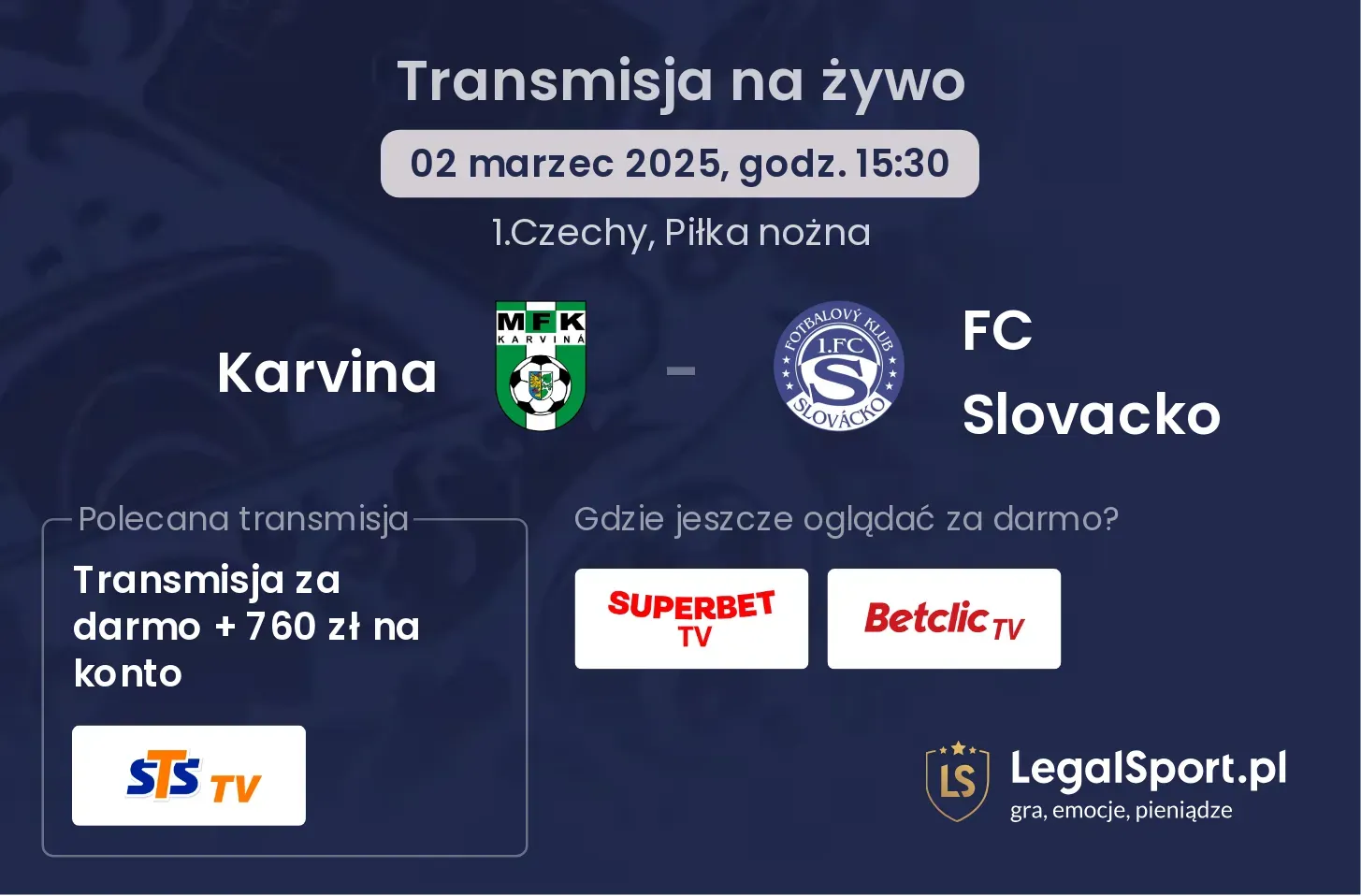 Karvina - FC Slovacko gdzie oglądać?