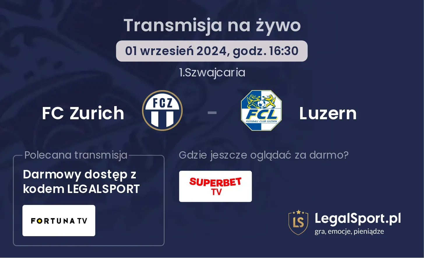 FC Zurich - Luzern transmisja na żywo