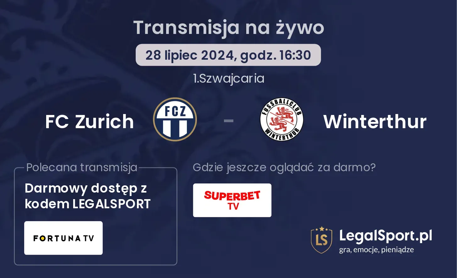 FC Zurich - Winterthur transmisja na żywo