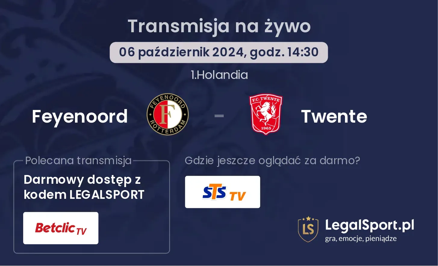 Feyenoord - Twente transmisja na żywo