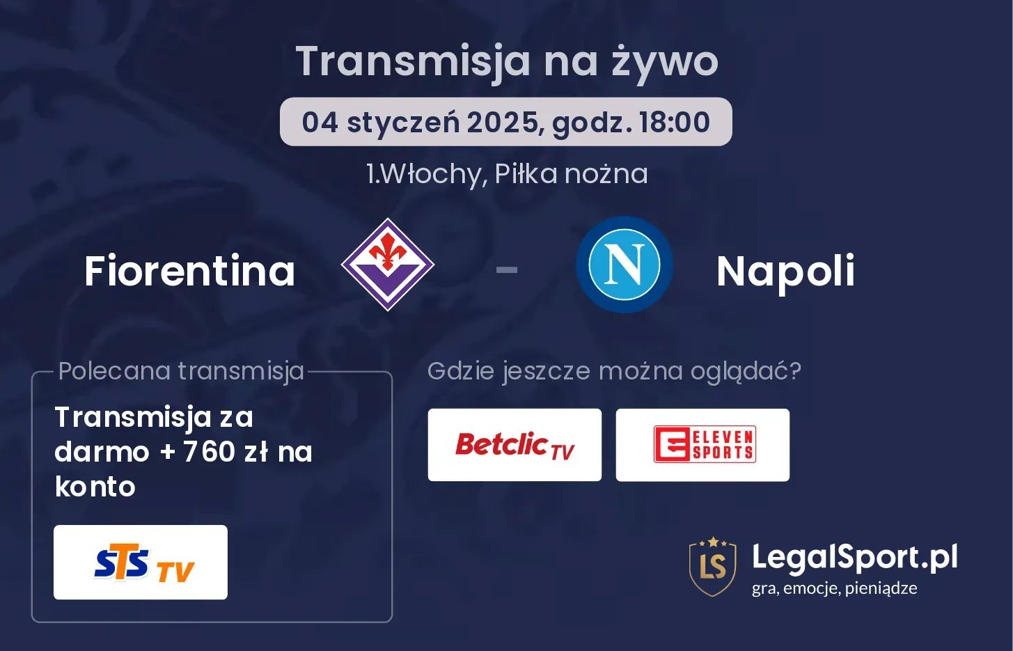 Fiorentina - Napoli transmisja na żywo