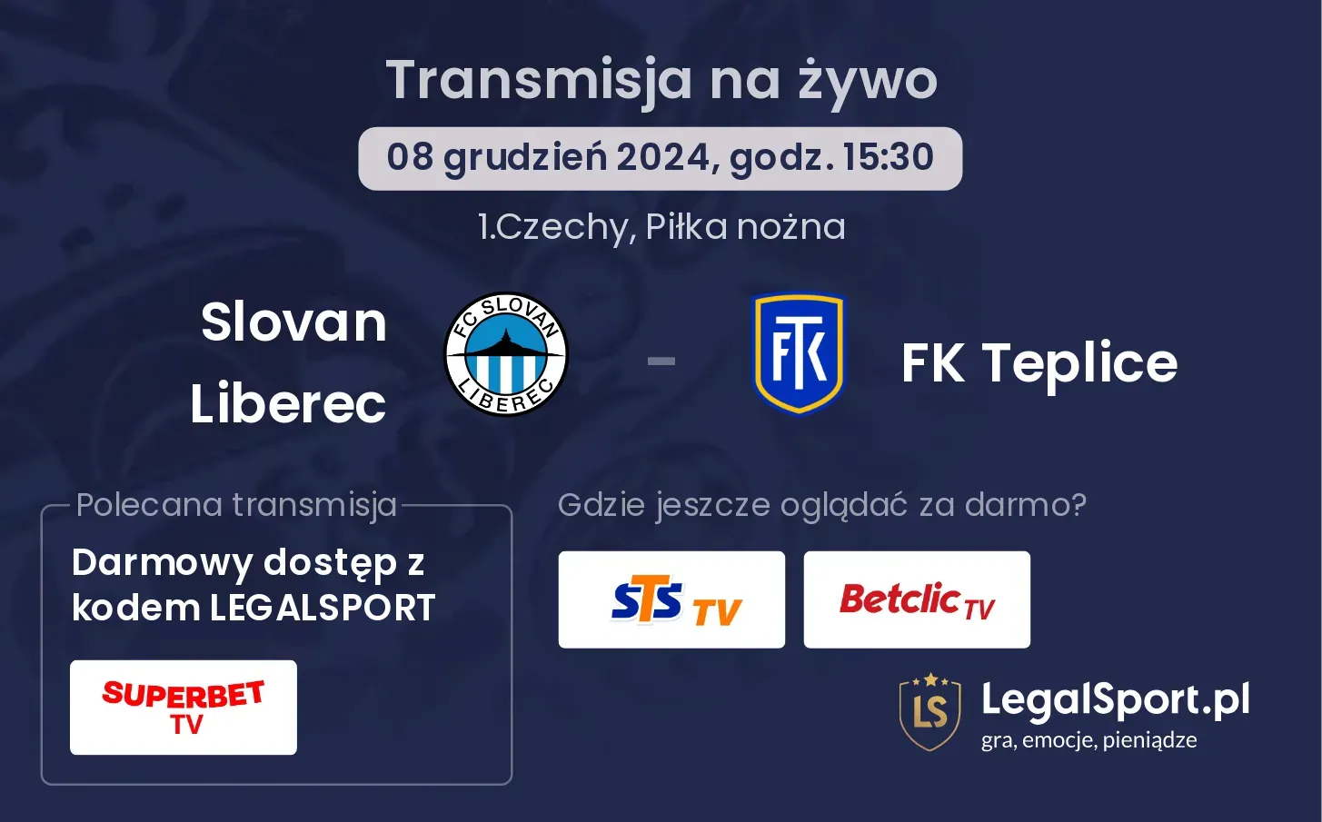 Slovan Liberec - FK Teplice gdzie oglądać?