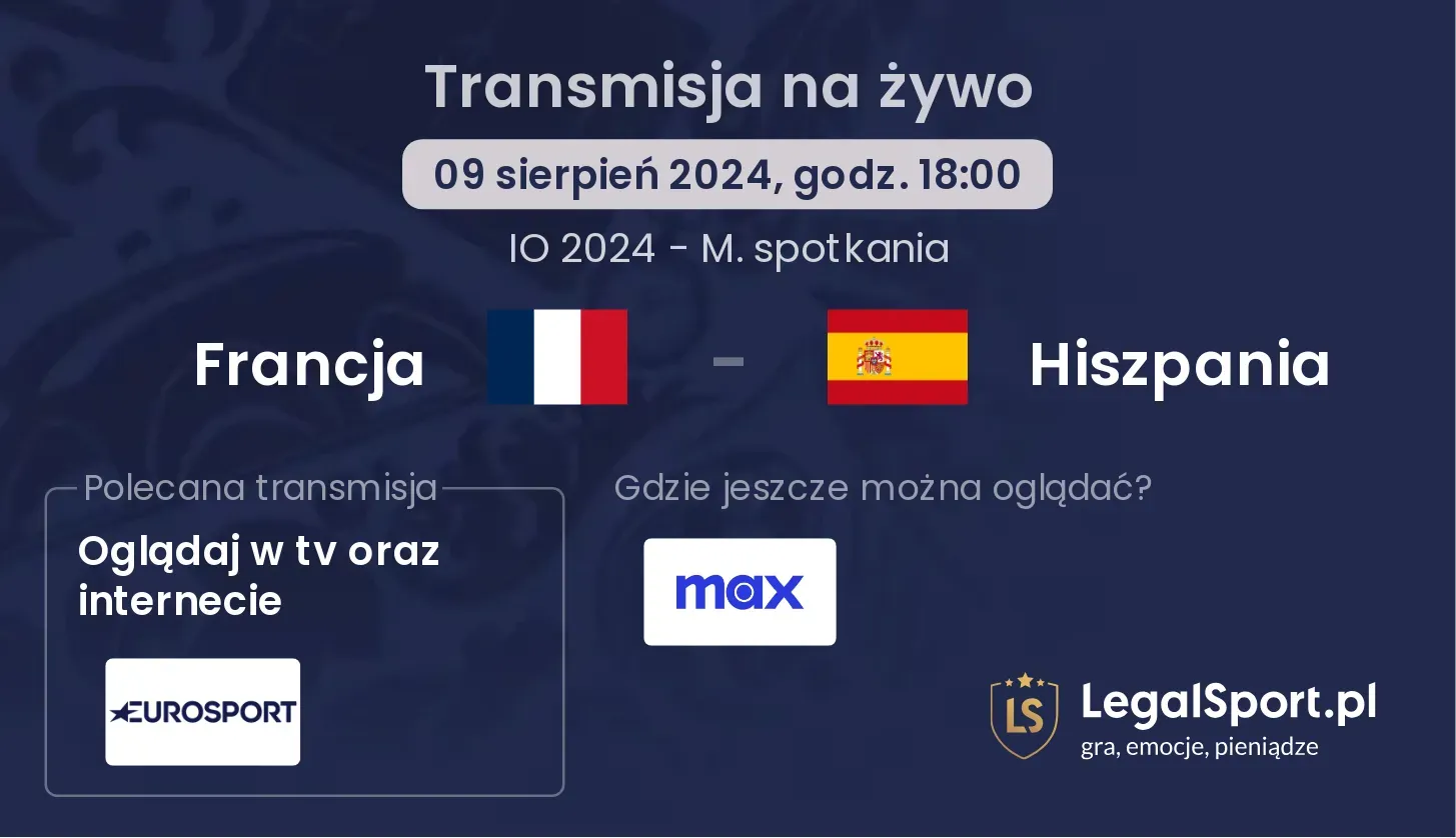 Francja - Hiszpania transmisja na żywo