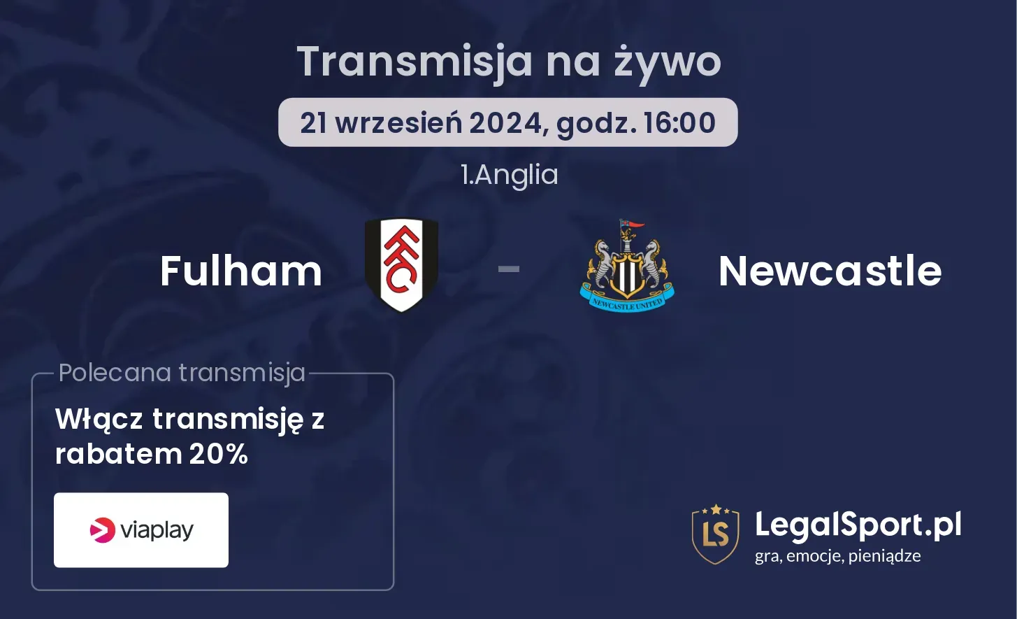 Fulham - Newcastle transmisja na żywo