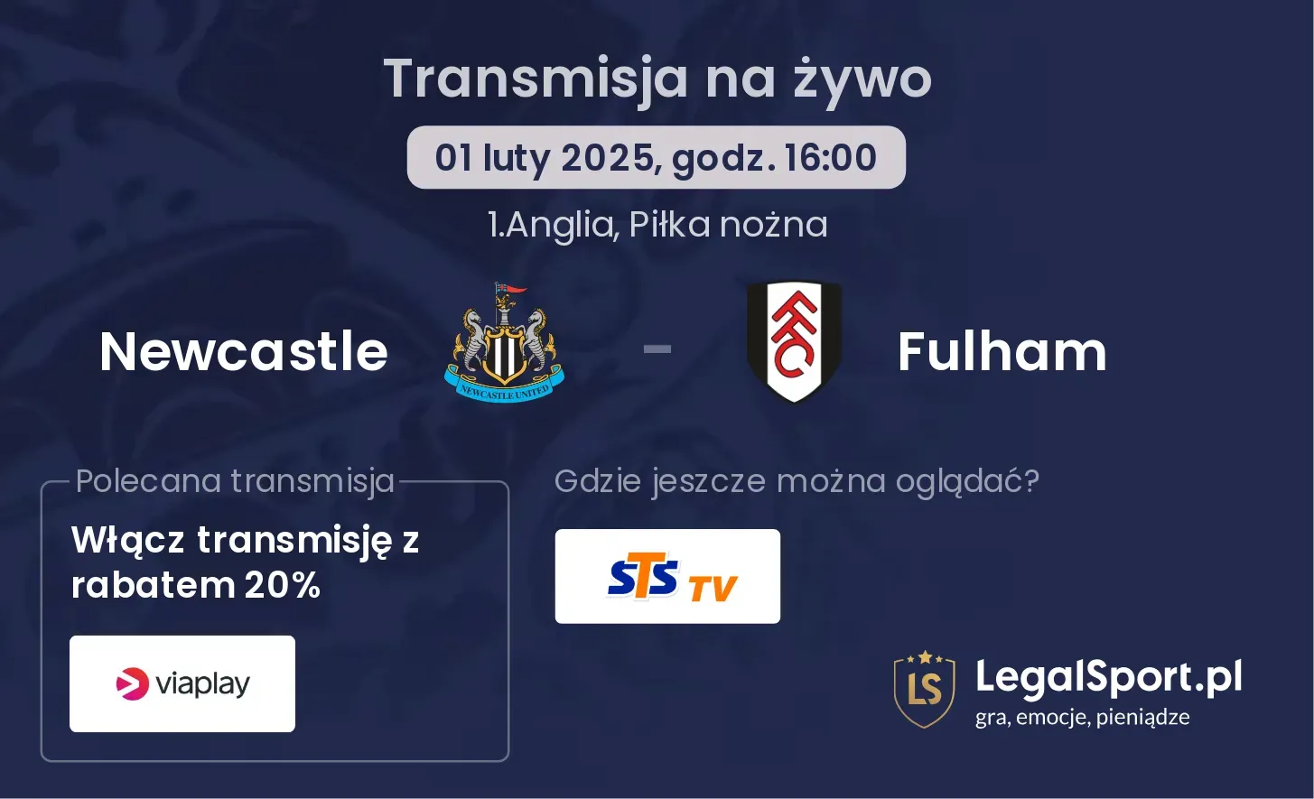 Newcastle - Fulham gdzie oglądać?