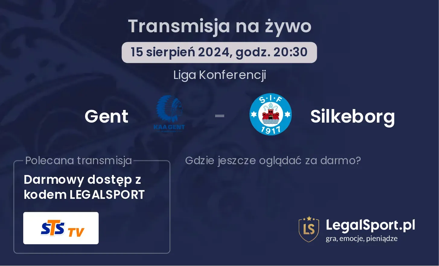 Gent - Silkeborg transmisja na żywo