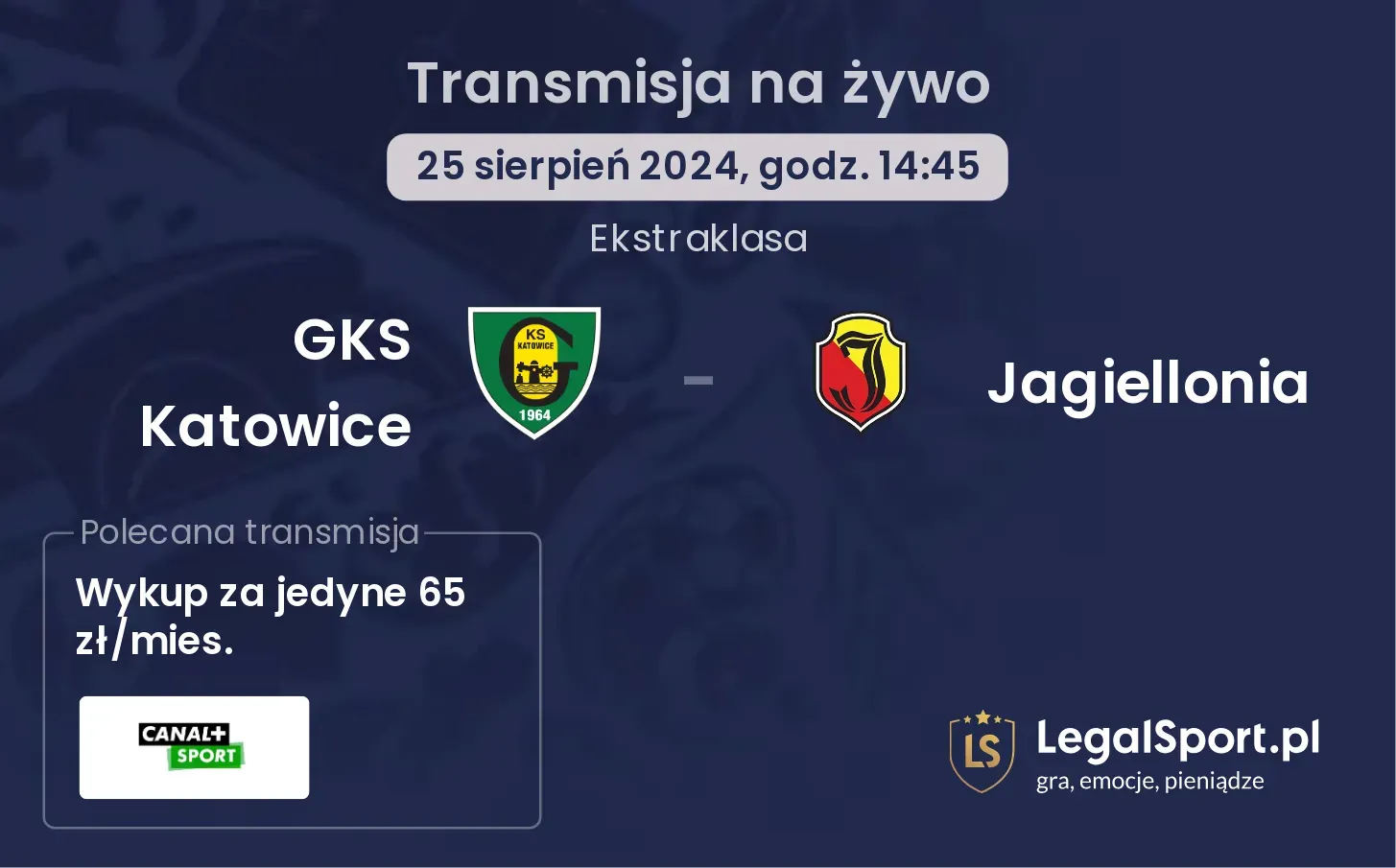 GKS Katowice - Jagiellonia transmisja na żywo