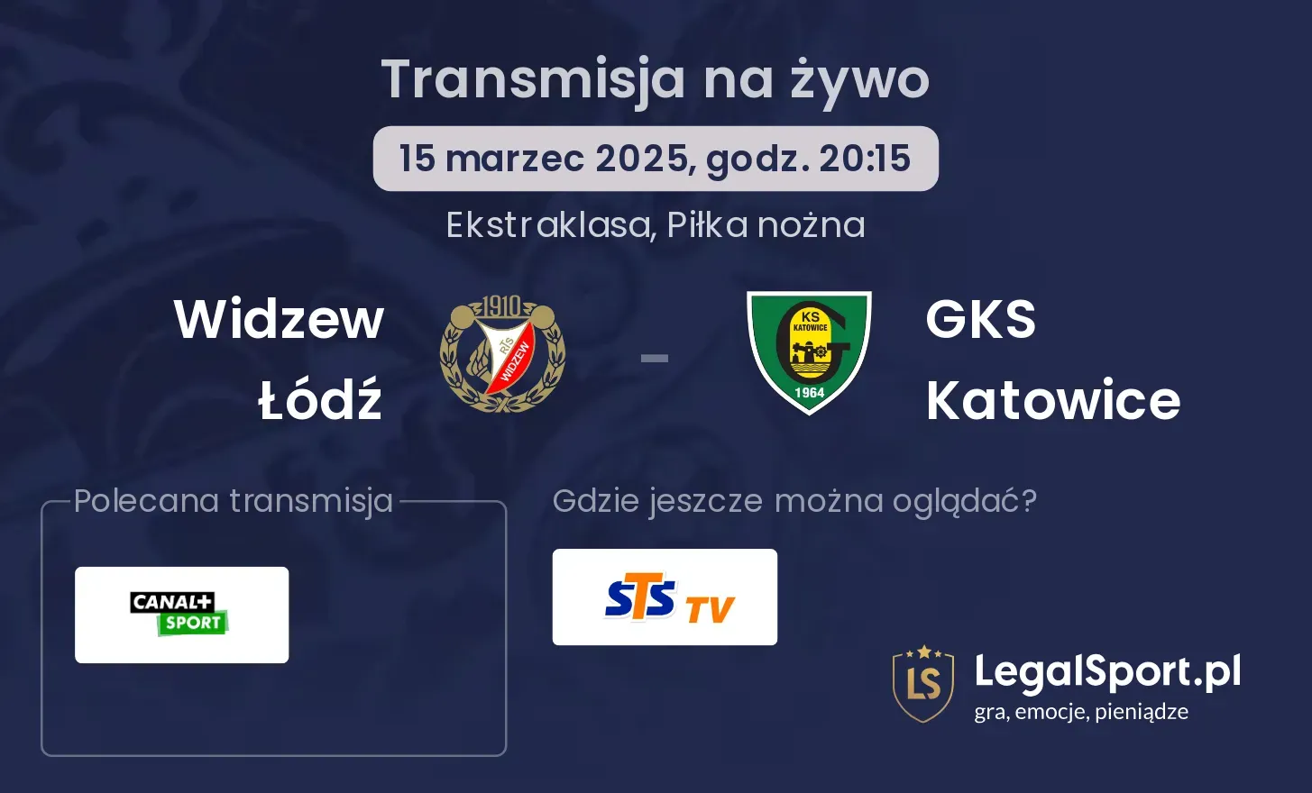 Widzew Łódź - GKS Katowice gdzie oglądać?