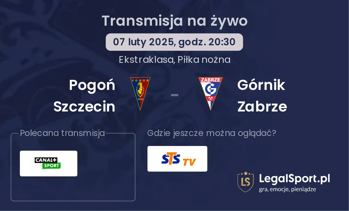 Pogoń Szczecin - Górnik Zabrze gdzie oglądać?