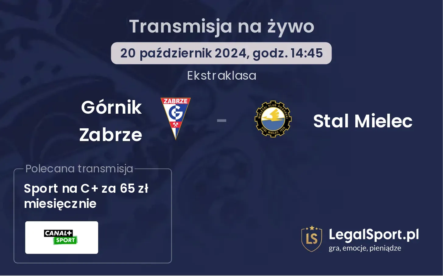 Górnik Zabrze - Stal Mielec transmisja na żywo