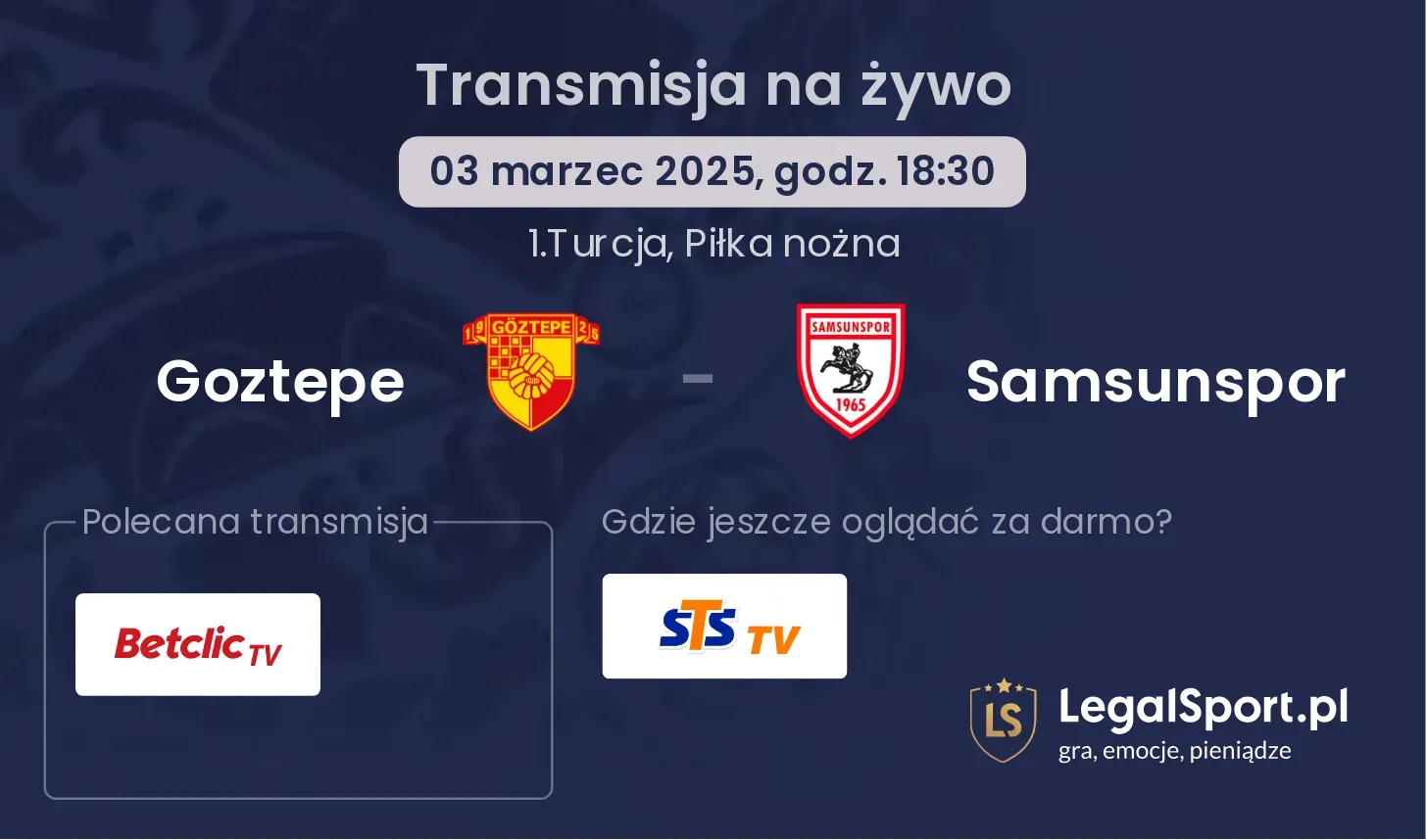 Goztepe - Samsunspor transmisja na żywo