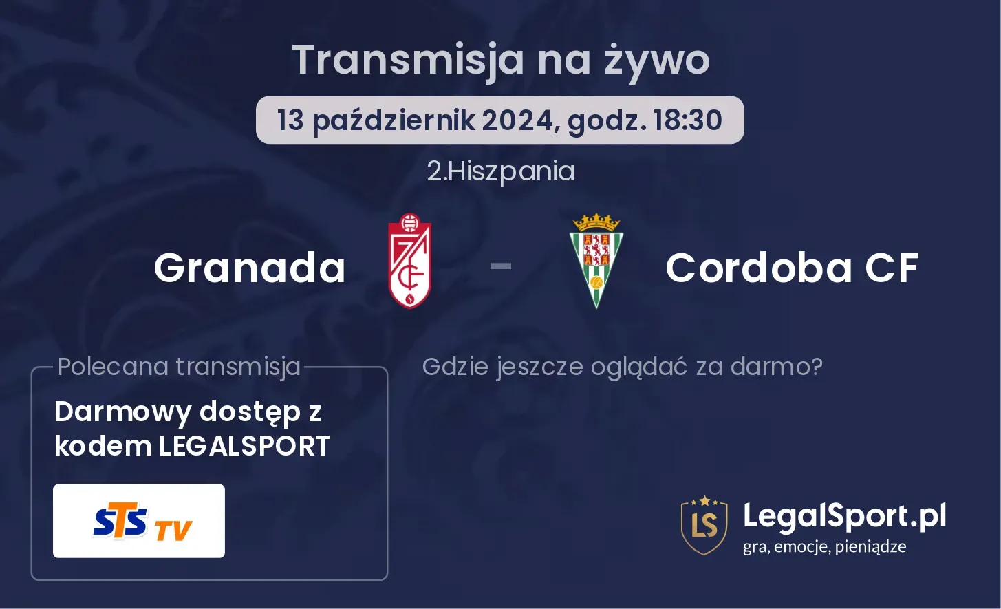 Granada - Cordoba CF transmisja na żywo