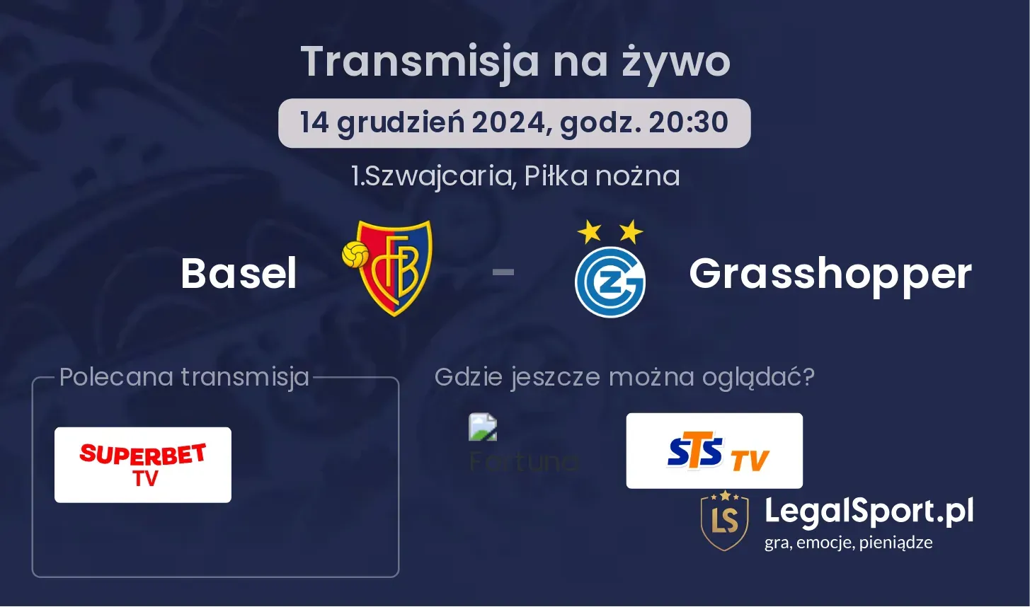 Basel - Grasshopper gdzie oglądać?