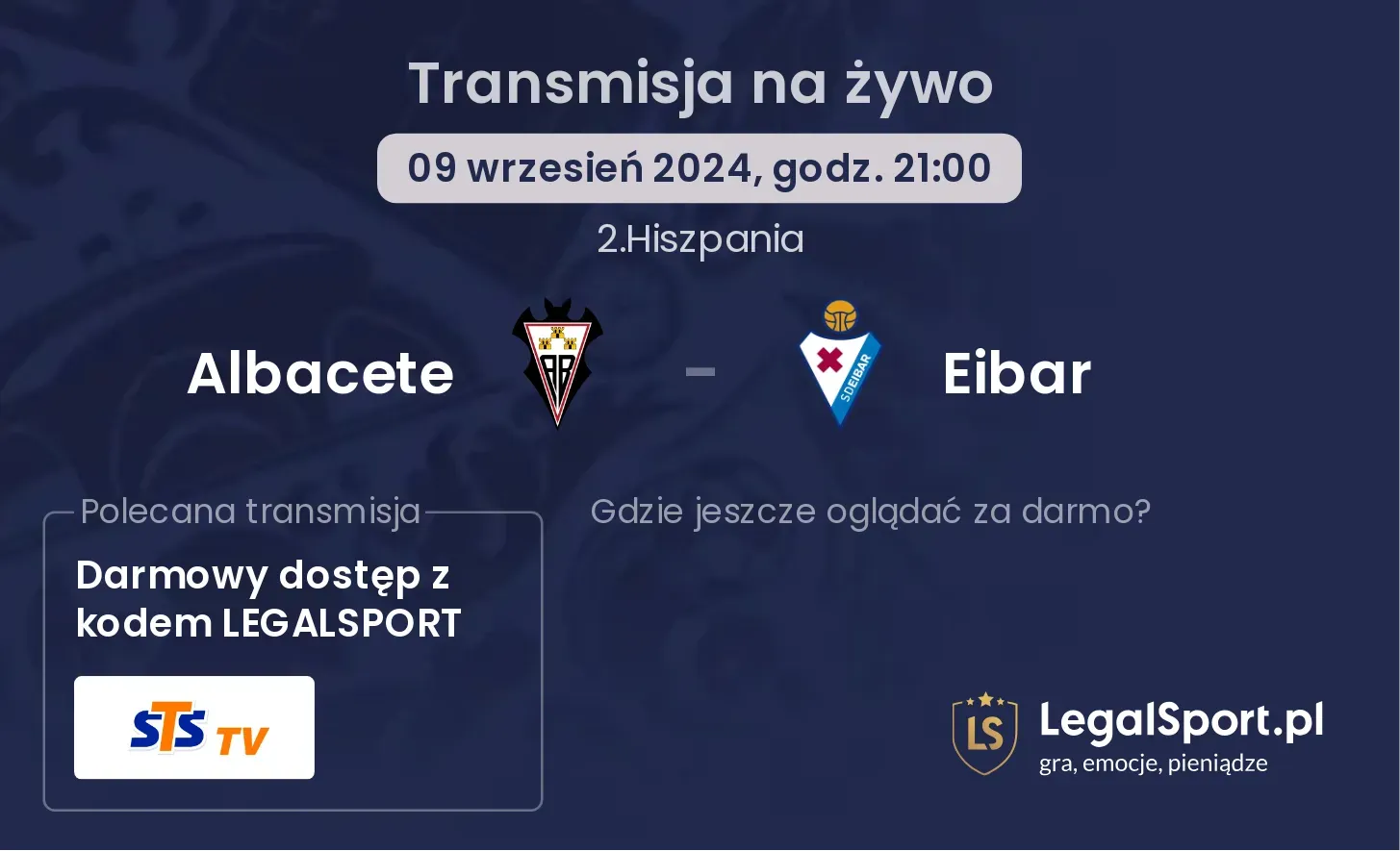 Albacete - Eibar transmisja na żywo