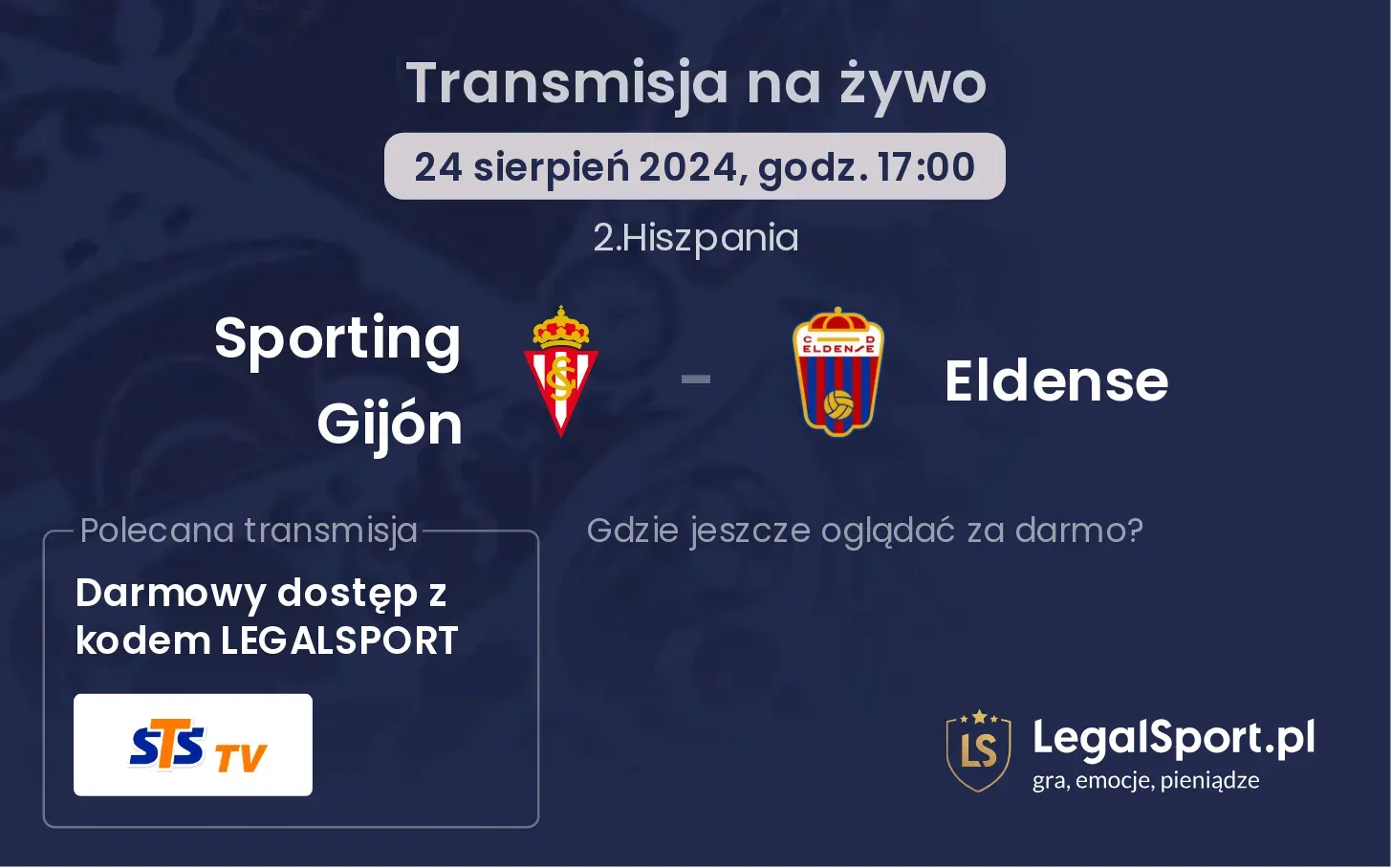 Sporting Gijón - Eldense transmisja na żywo