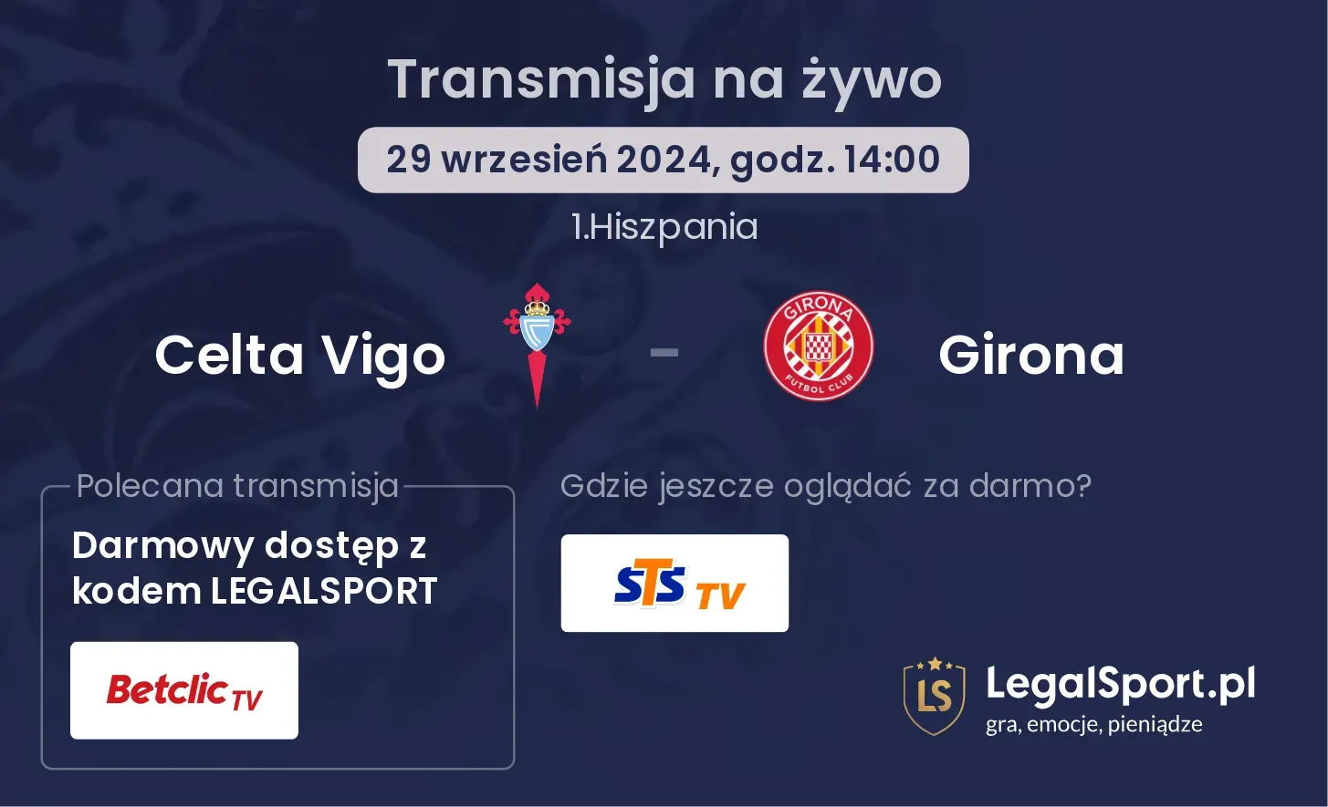 Celta Vigo - Girona transmisja na żywo