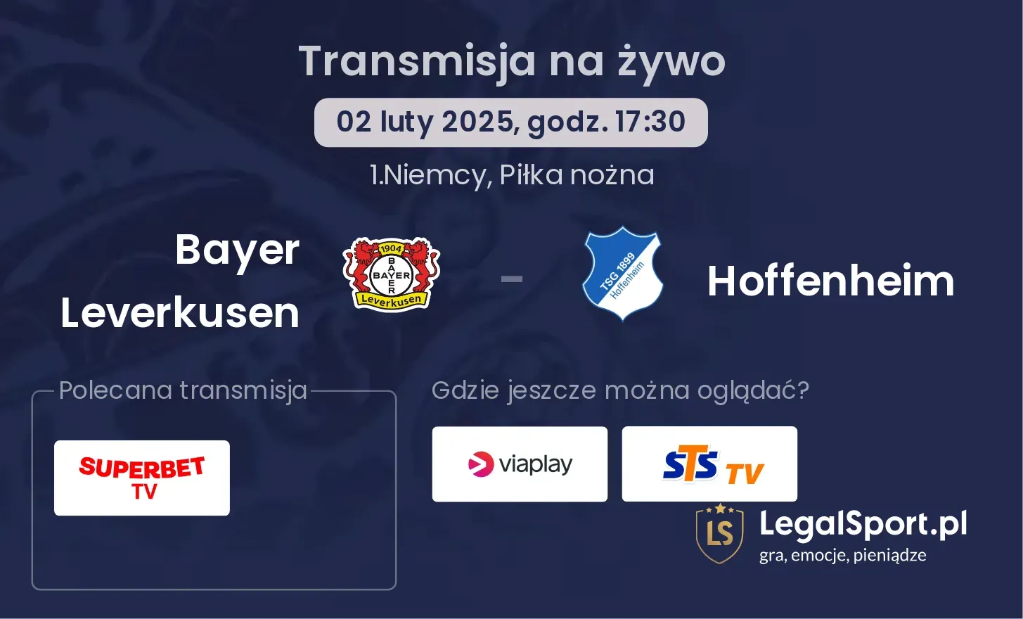 Bayer Leverkusen - Hoffenheim gdzie oglądać?