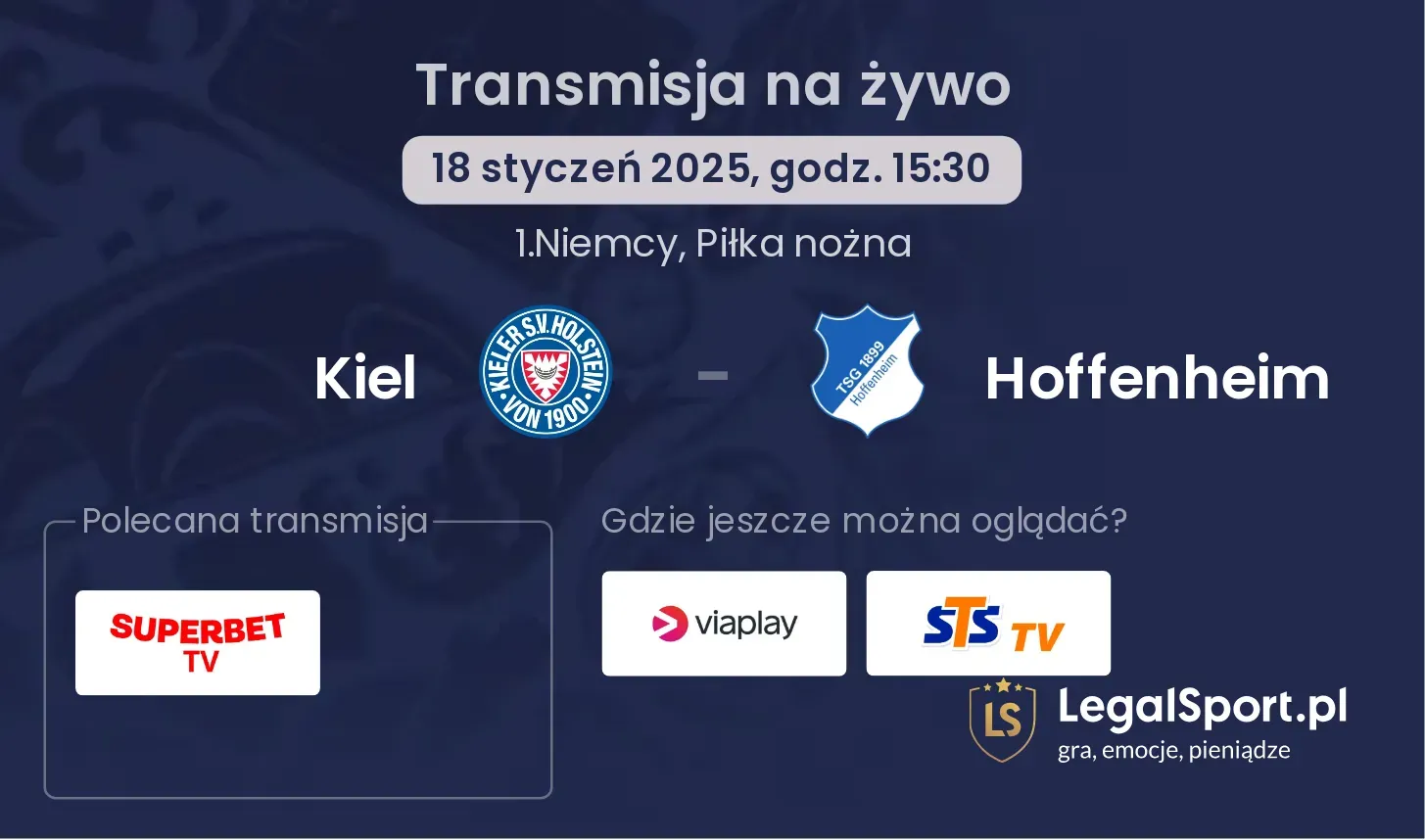 Kiel - Hoffenheim gdzie oglądać?