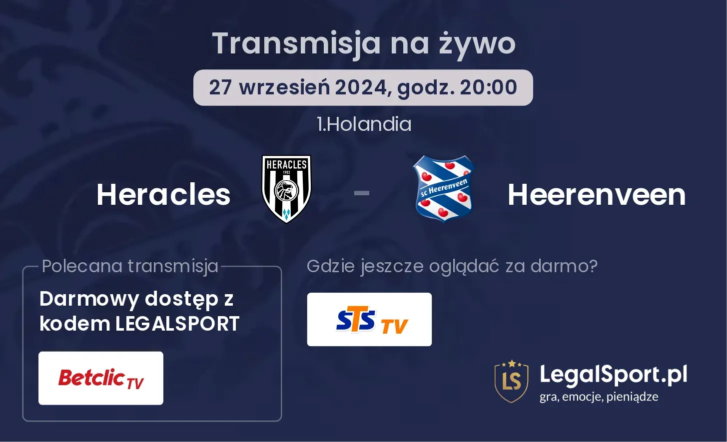 Heracles - Heerenveen transmisja na żywo