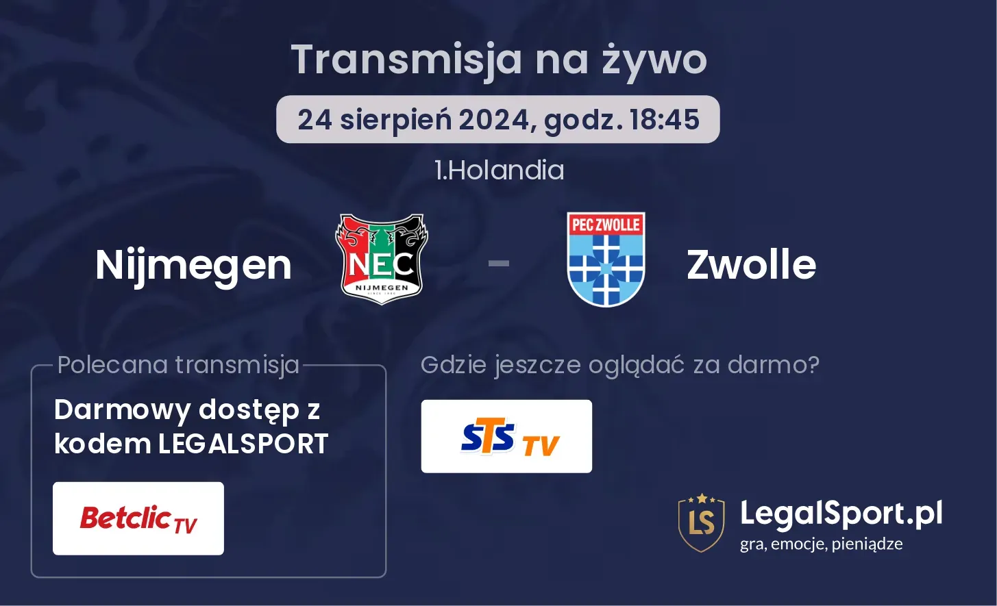 Nijmegen - Zwolle transmisja na żywo