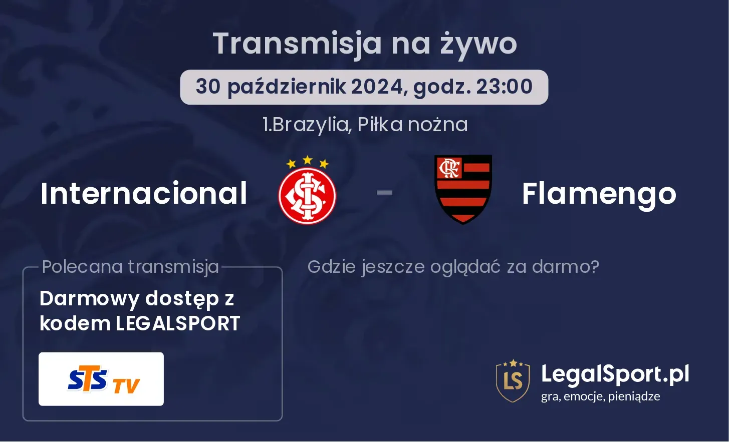 Internacional - Flamengo transmisja na żywo