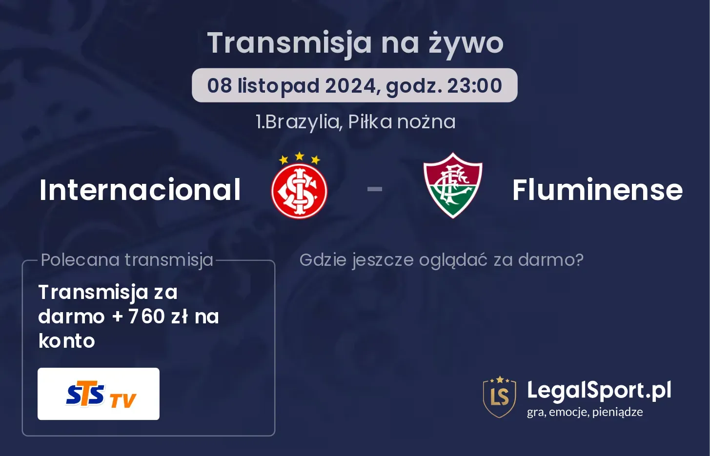 Internacional - Fluminense transmisja na żywo