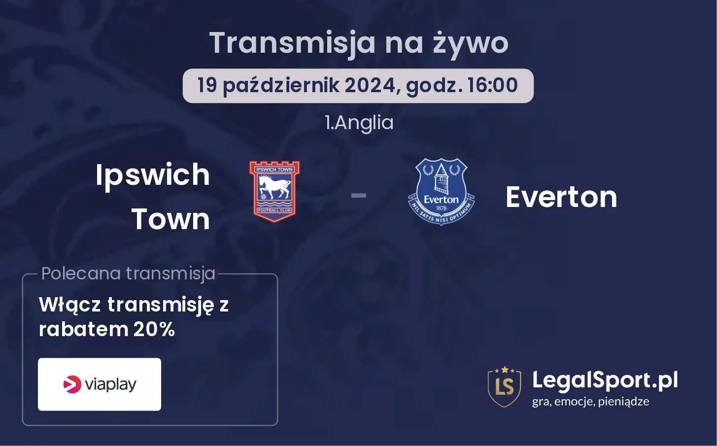 Ipswich Town - Everton transmisja na żywo