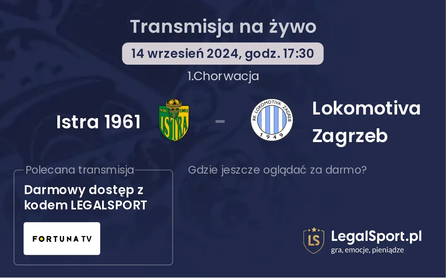 Istra 1961 - Lokomotiva Zagrzeb transmisja na żywo