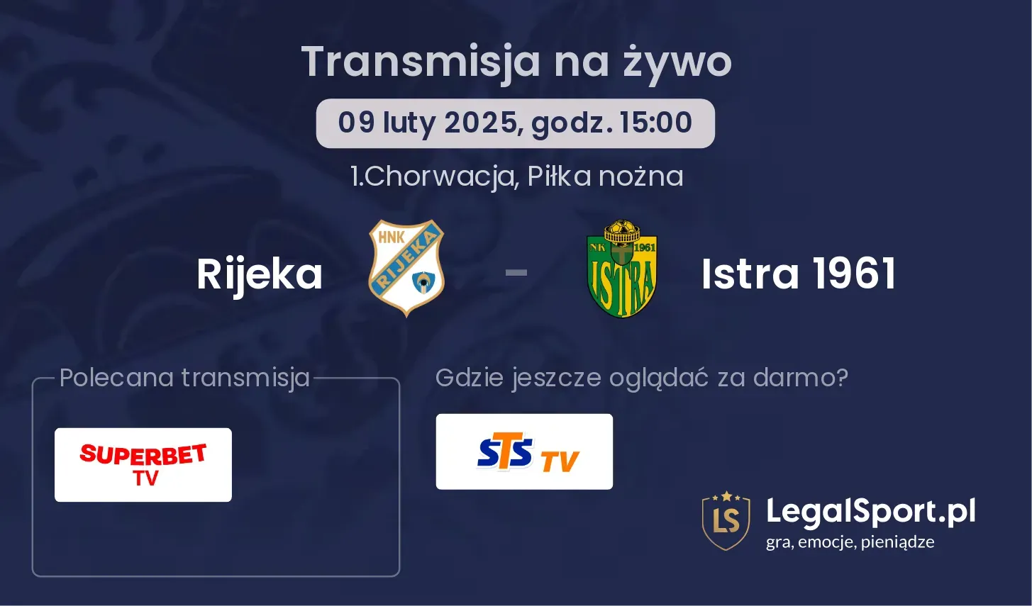 Istra 1961 - Rijeka gdzie oglądać? 03.11, godz. 15:00