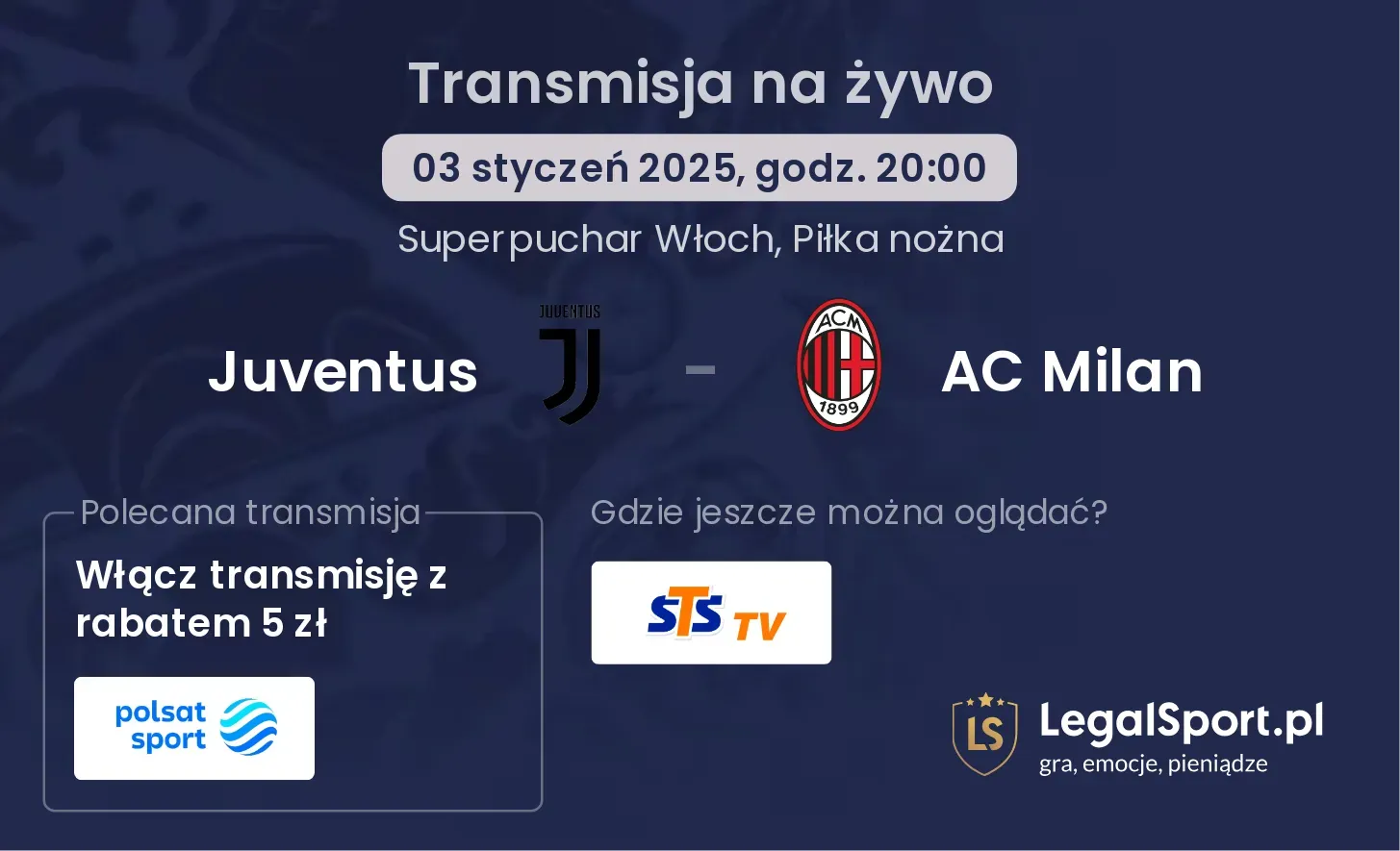 Juventus - AC Milan transmisja na żywo