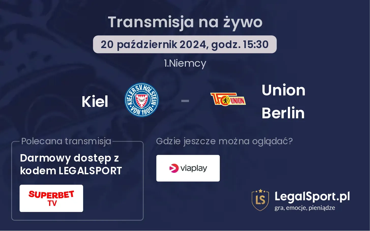 Kiel - Union Berlin transmisja na żywo