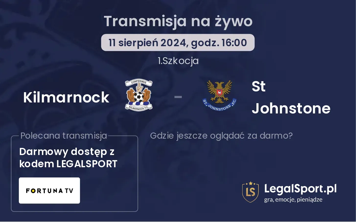 Kilmarnock - St Johnstone transmisja na żywo