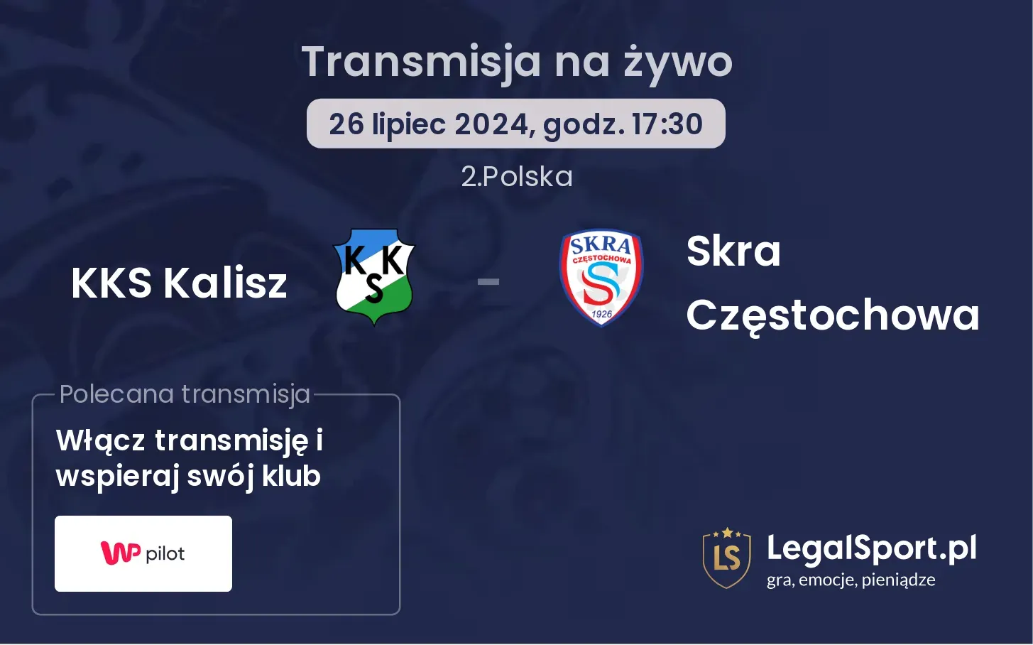 KKS Kalisz - Skra Częstochowa transmisja na żywo