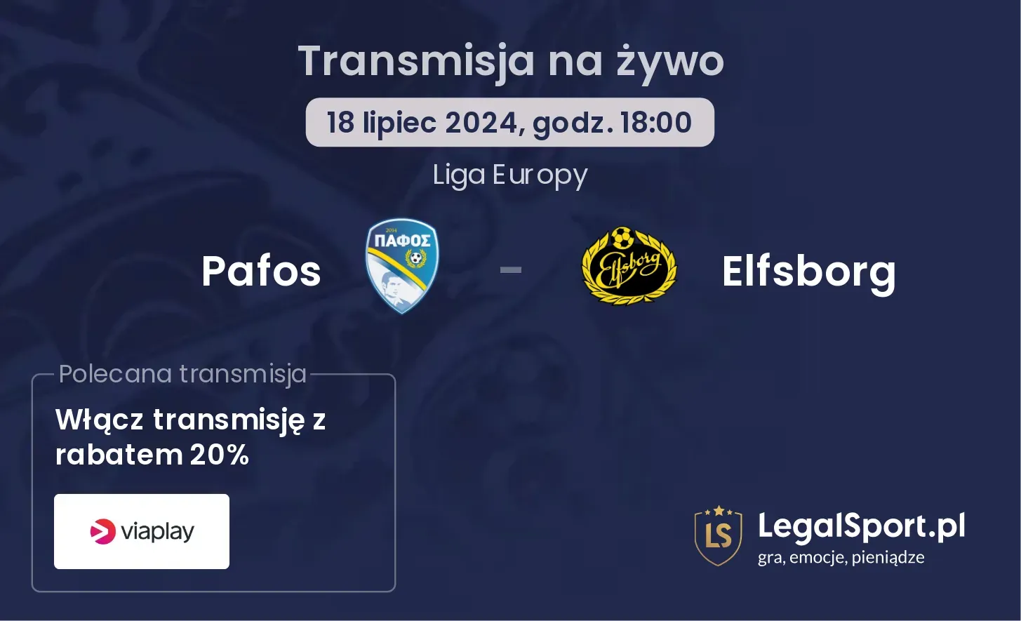 Pafos - Elfsborg transmisja na żywo