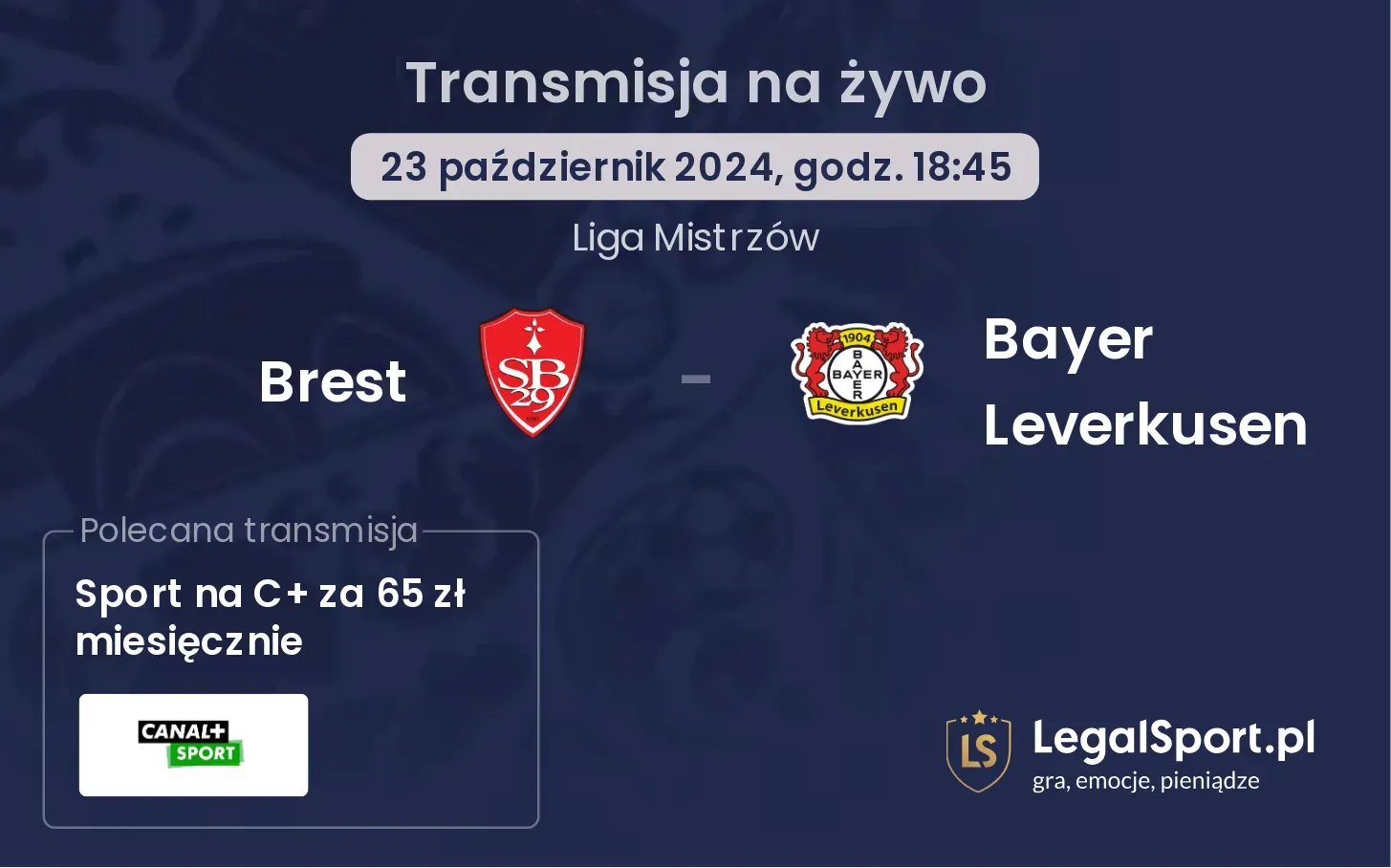 Brest - Bayer Leverkusen transmisja na żywo