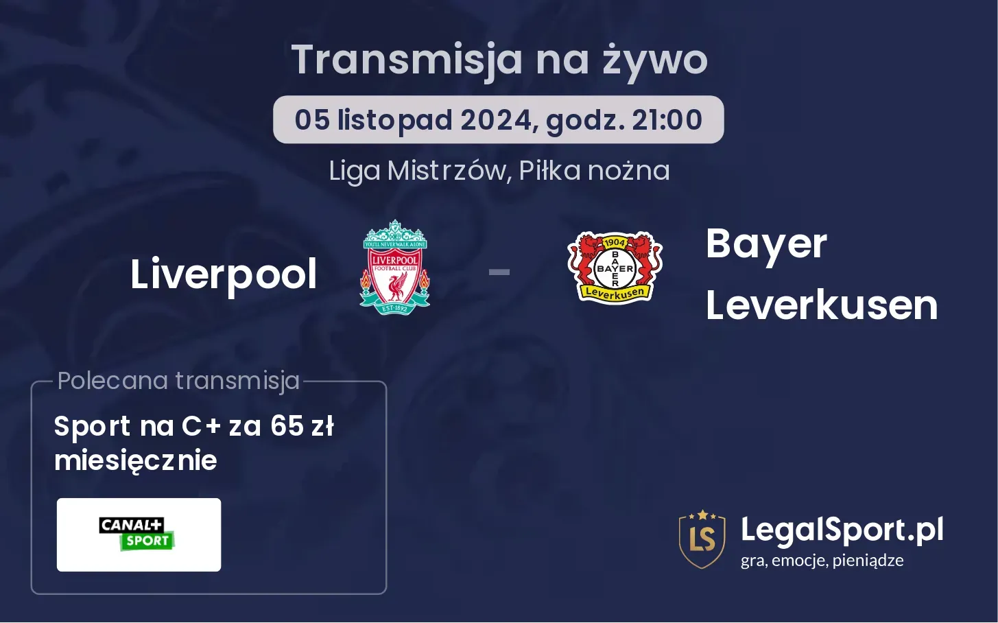 Liverpool - Bayer Leverkusen transmisja na żywo