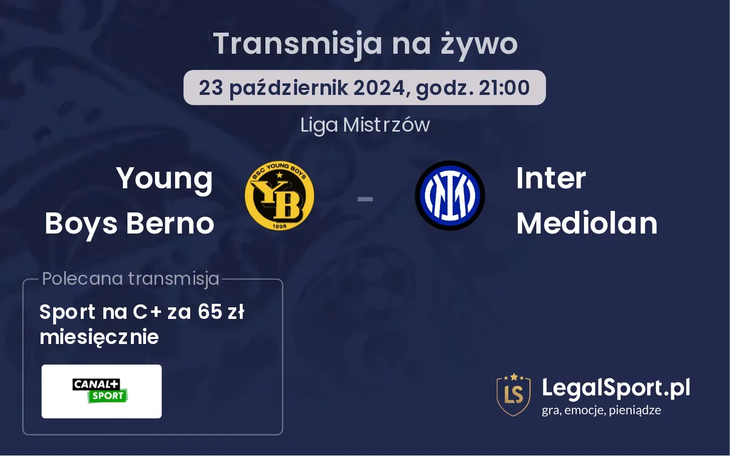 Young Boys Berno - Inter Mediolan transmisja na żywo