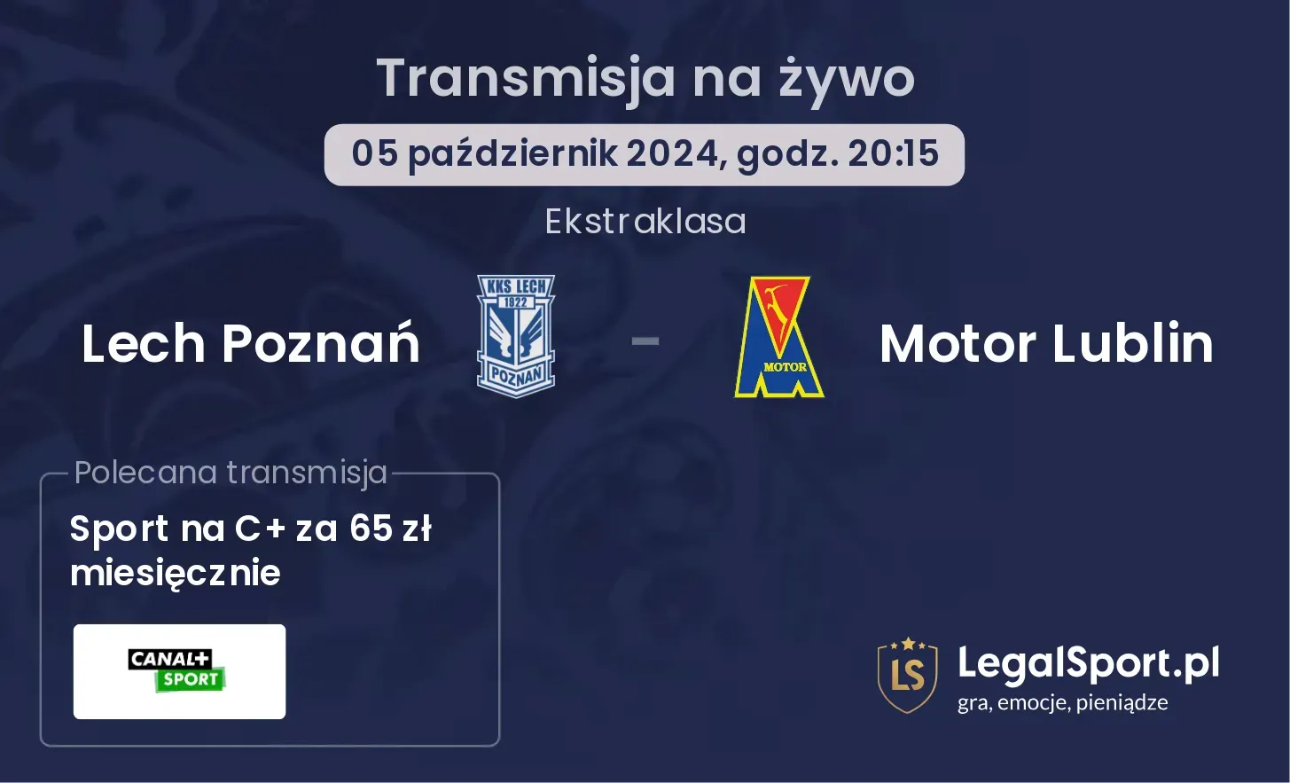 Lech Poznań - Motor Lublin gdzie oglądać? 05.10, godz. 20:15