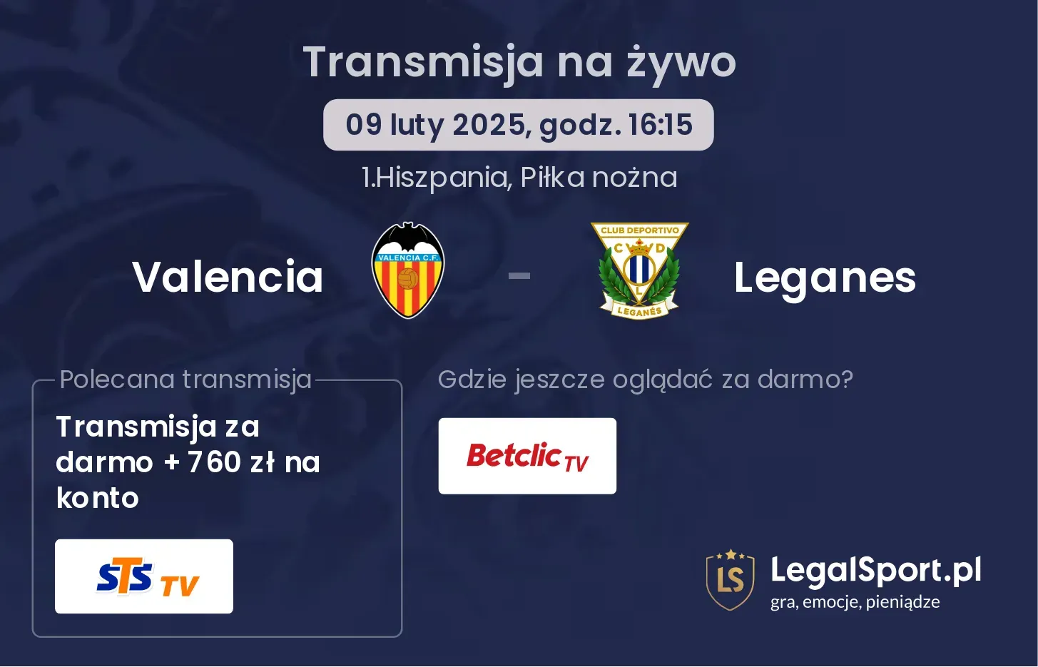 Valencia - Leganes gdzie oglądać?