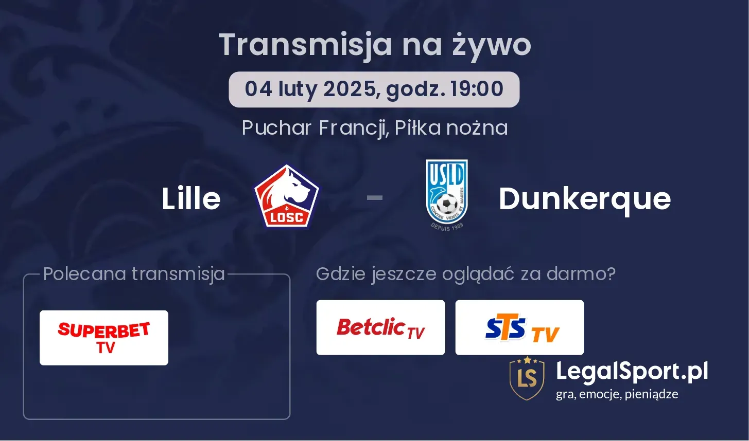 Lille - Dunkerque transmisja na żywo