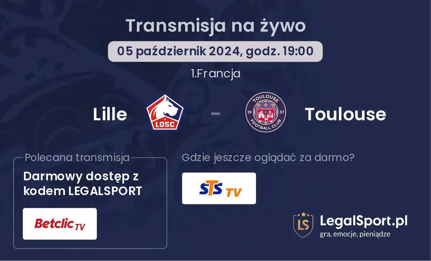 Lille - Toulouse transmisja na żywo