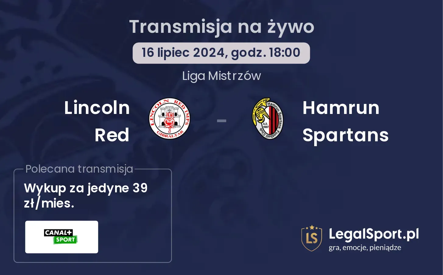 Lincoln Red - Hamrun Spartans transmisja na żywo