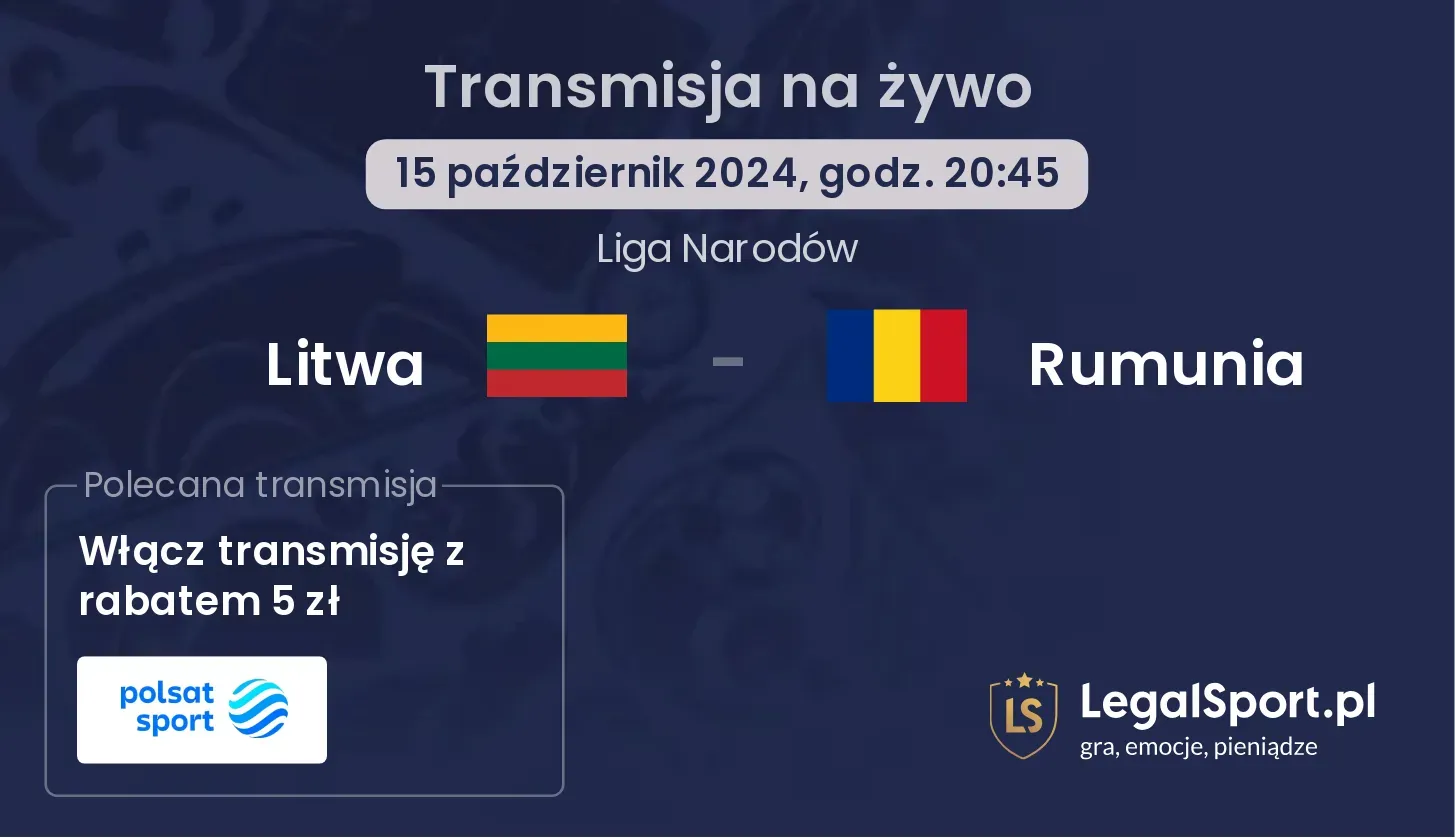 Litwa - Rumunia transmisja na żywo