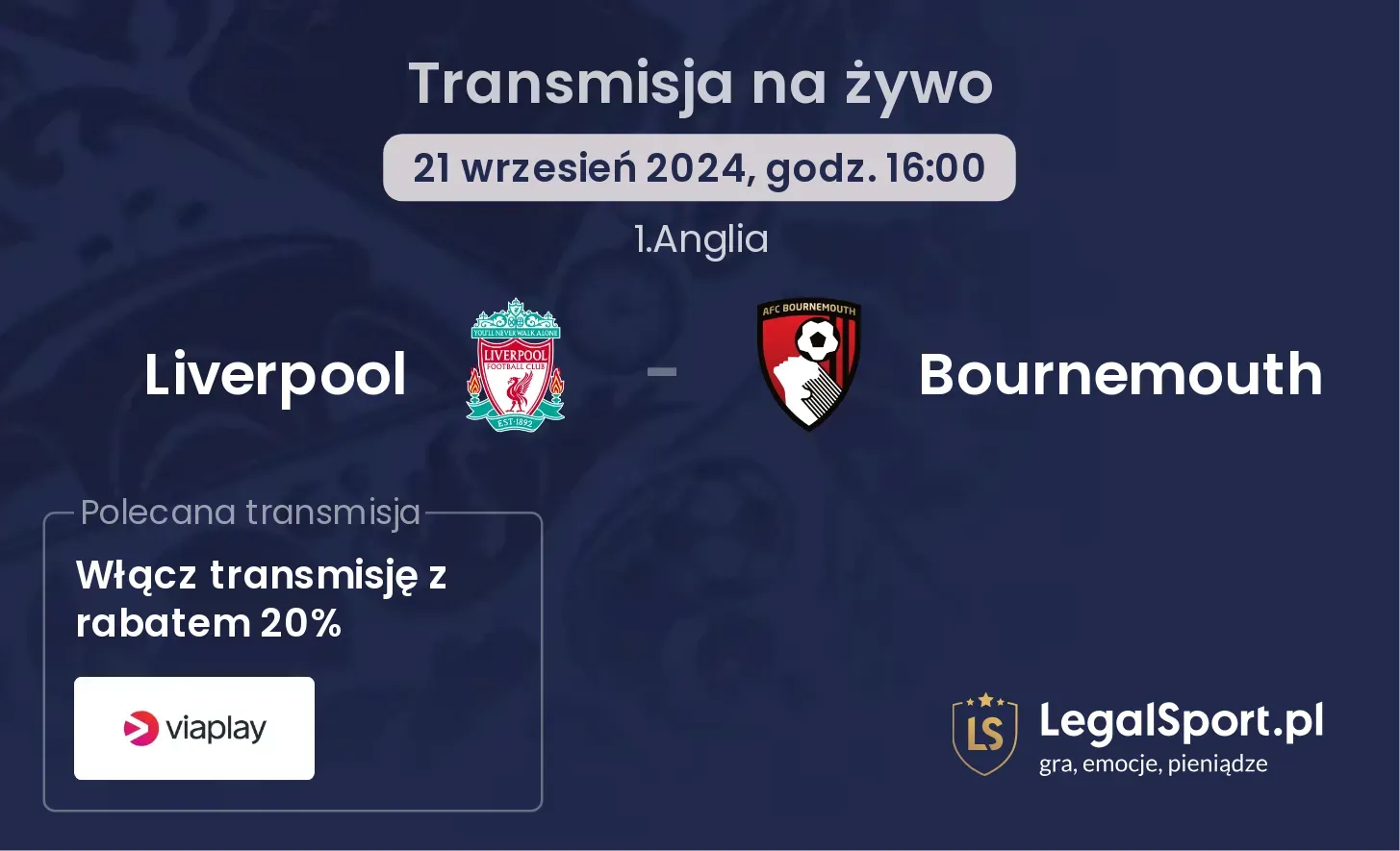 Liverpool - Bournemouth transmisja na żywo