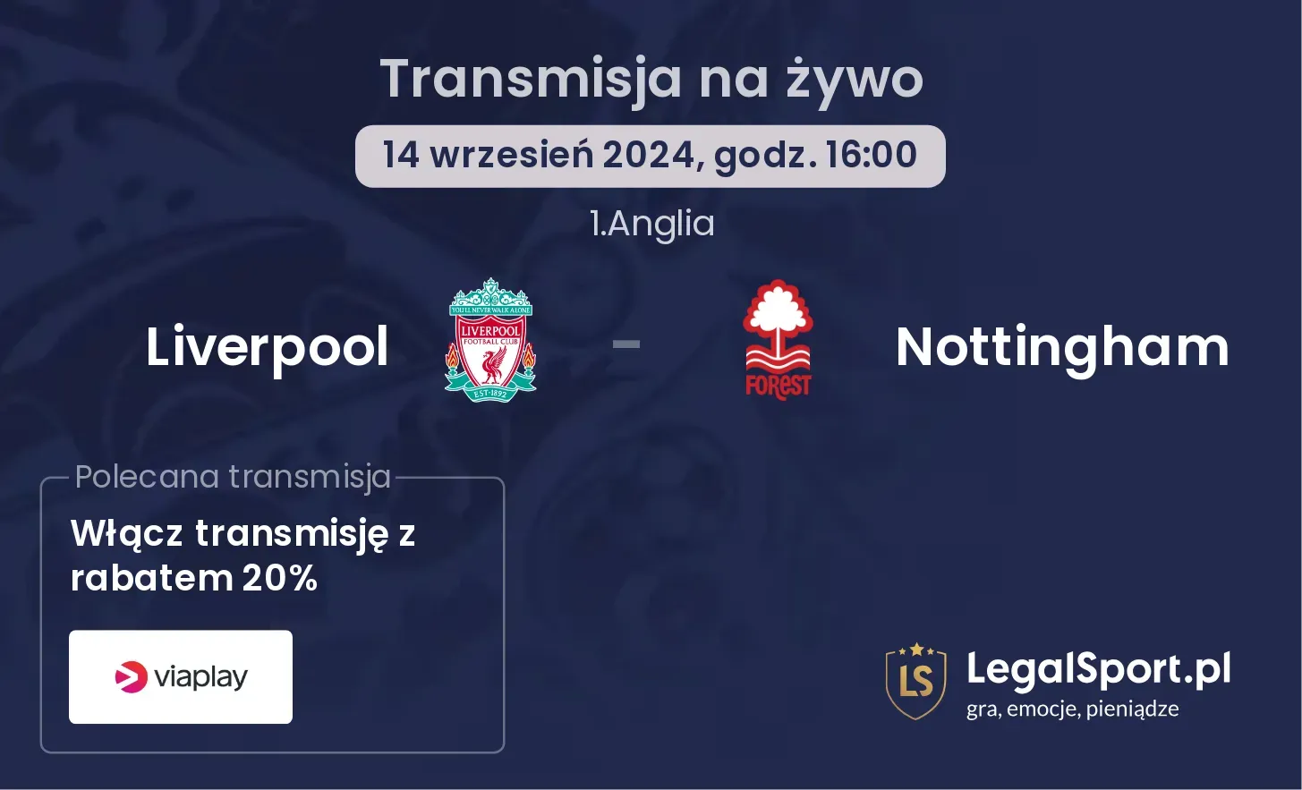 Liverpool - Nottingham transmisja na żywo