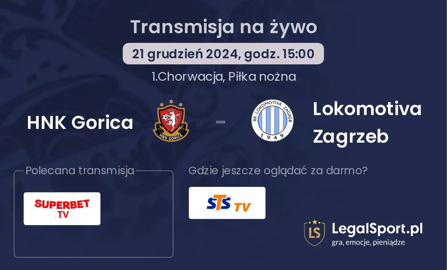 HNK Gorica - Lokomotiva Zagrzeb gdzie oglądać?