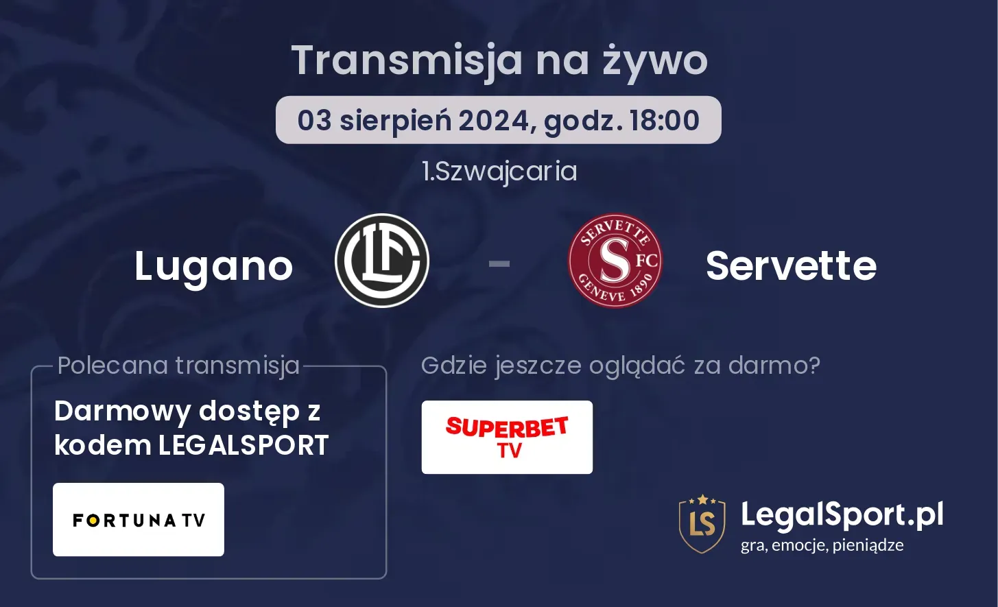 Lugano - Servette transmisja na żywo