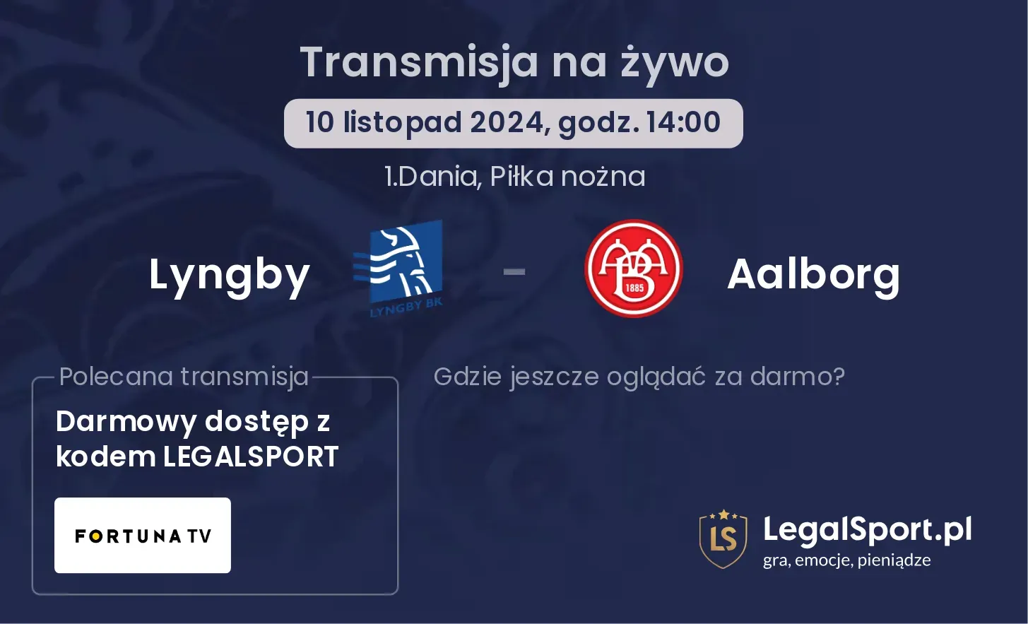 Lyngby - Aalborg transmisja na żywo