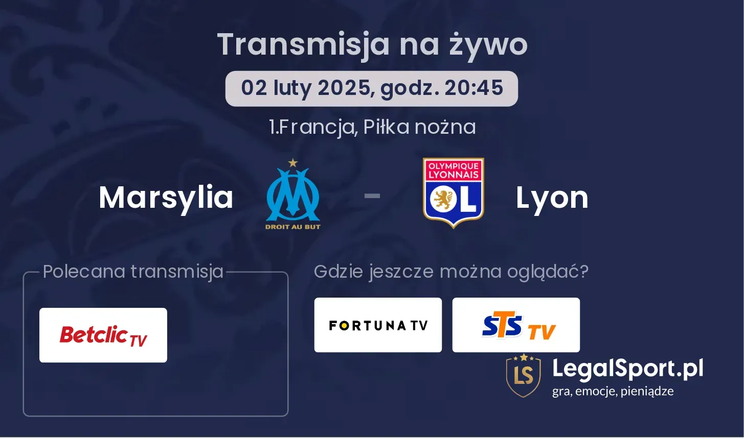 Marsylia - Lyon gdzie oglądać?